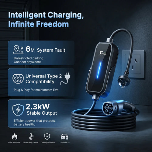 PE2 Portable EV Charger 2.3kW AC
