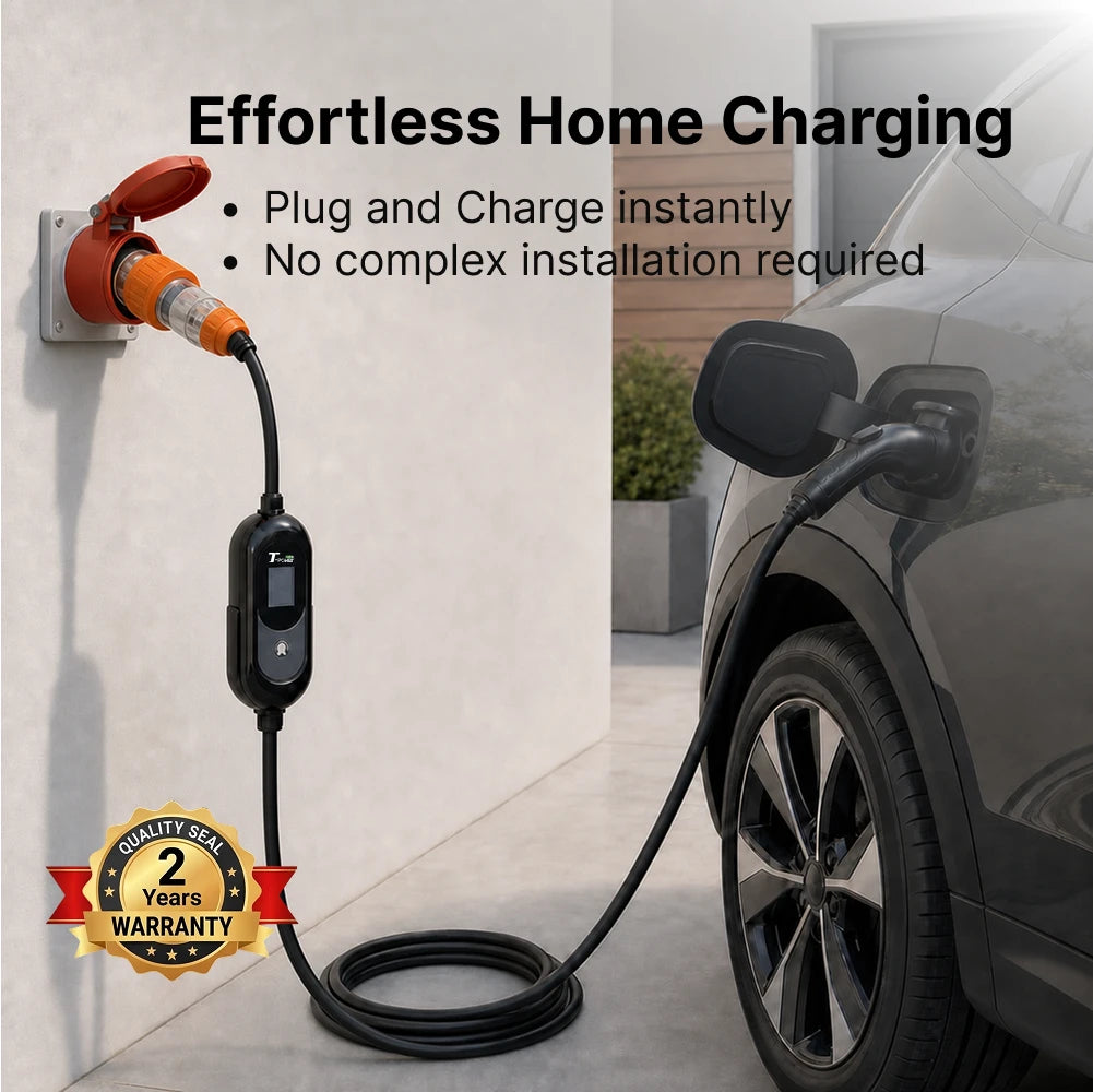 PT22 Portable EV Charger 22kW AC